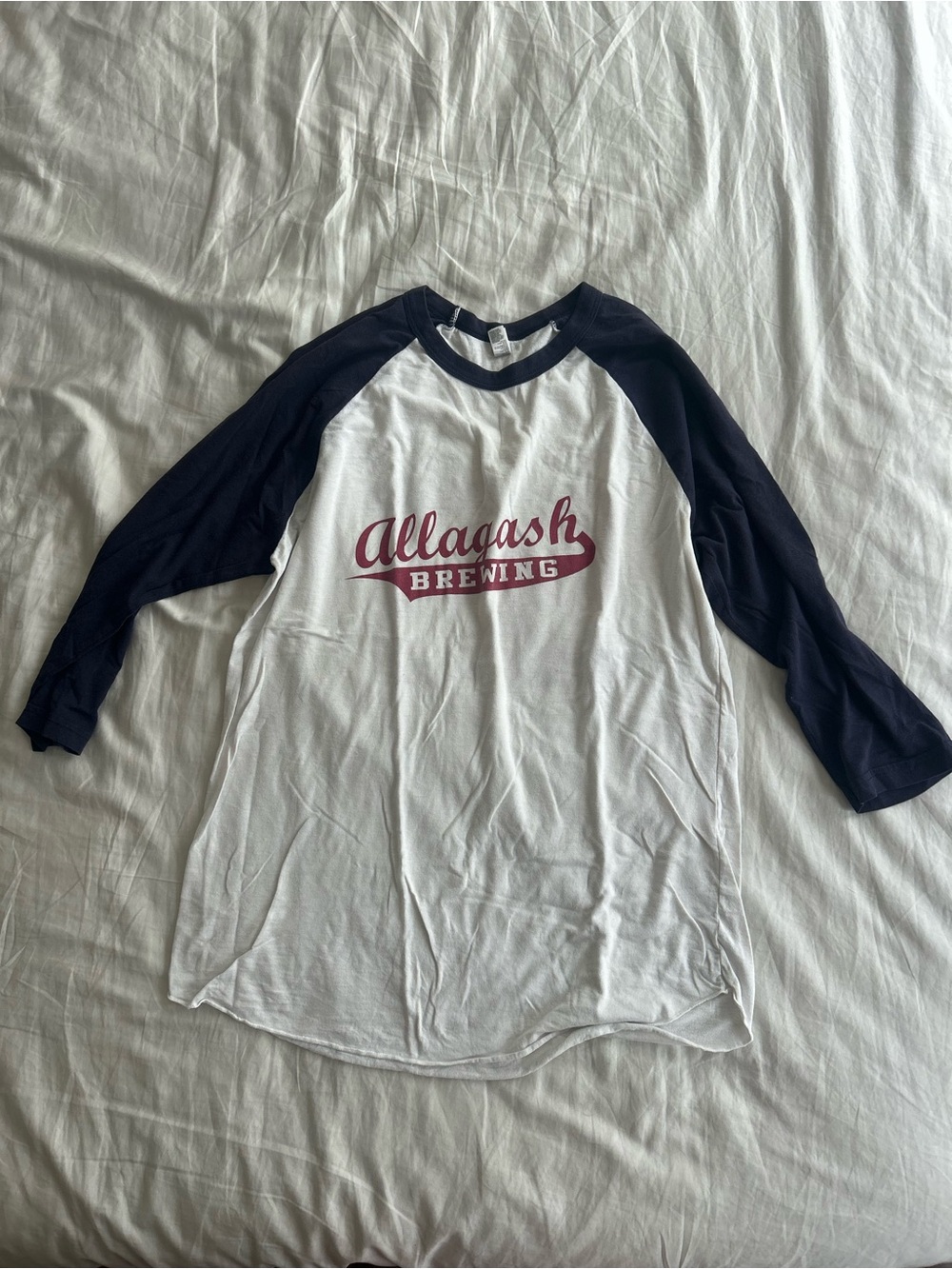 American Apparel Allagash 3/4 Sleeve Baseball Tee